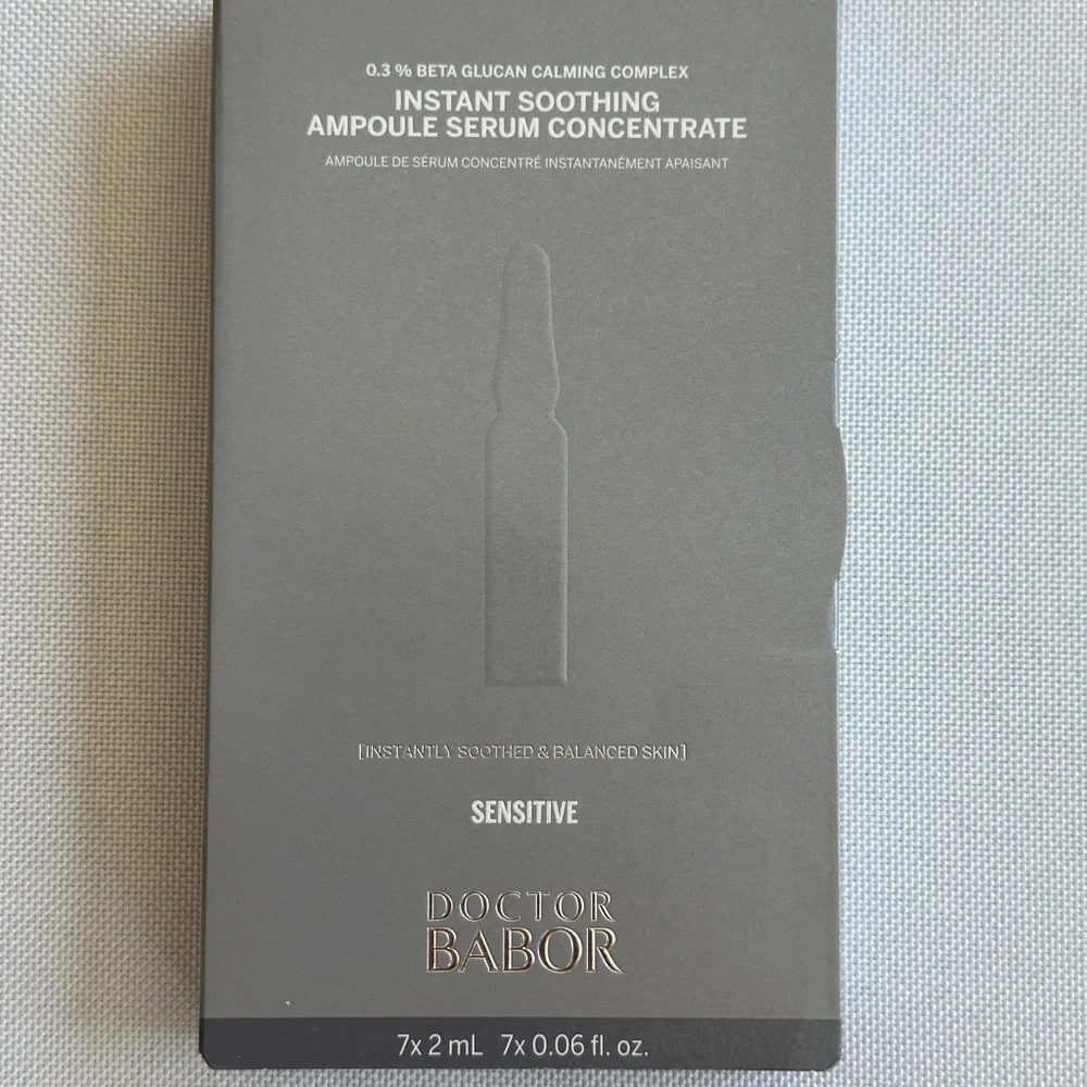 NWT Doctor Babor Instant Soothing Ampoule Serum Concentrate